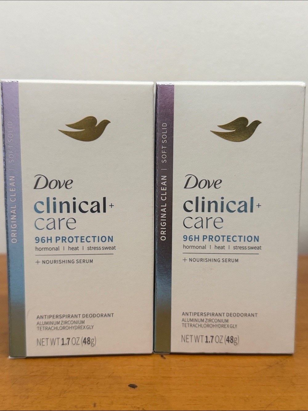 2 Dove Clinical+ Care Deodorants